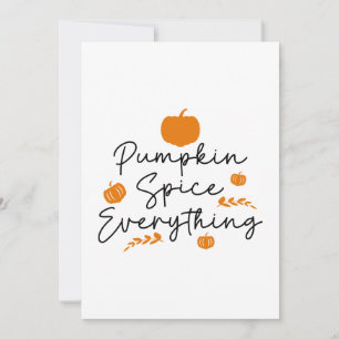 Pumpkin Spice Everything Thank You Card