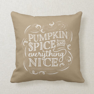 Pumpkin Spice Fall Halloween Decor Pillow