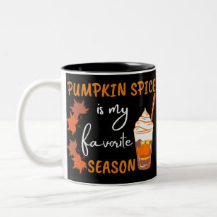 Pumpkin Spice Fall Season Autumn Two-Tone Coffee Mug