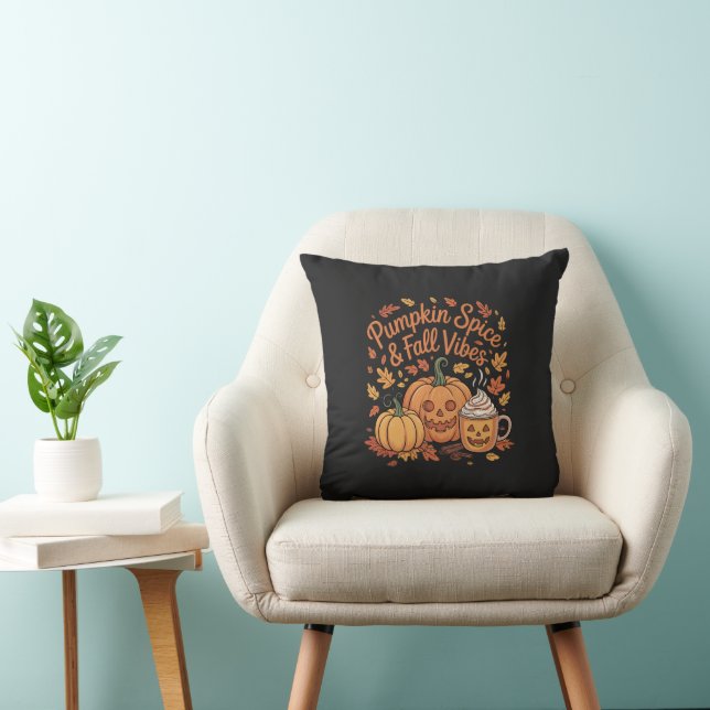  Pumpkin Spice & Fall Vibes Cushion (Chair)
