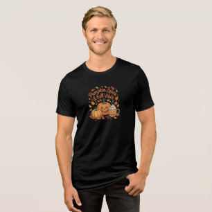 Pumpkin Spice & Fall Vibes Tri-Blend Shirt