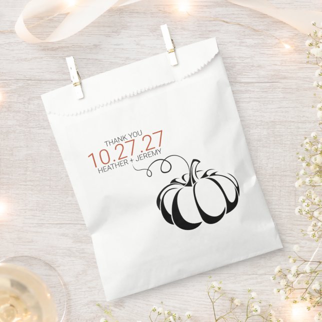 Pumpkin Spice Favour Bags (Clipped)