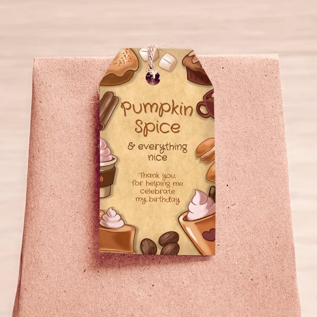 Pumpkin Spice Favour Tag Git Tag (Pumpkin Spice Favor Tag Git Tag)