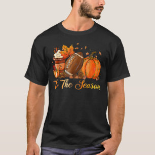 Pumpkin Spice Football Fall T-Shirt