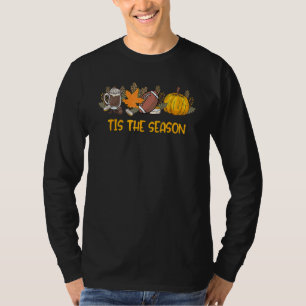 Pumpkin Spice Football Tis The Season Fall Thanksg T-Shirt