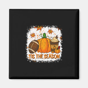 Pumpkin Spice Footll Tis The Season Fall Thanksgiv Magnet