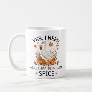 Pumpkin Spice Goose Fall Coffee Lover Autumn Seaso Mug