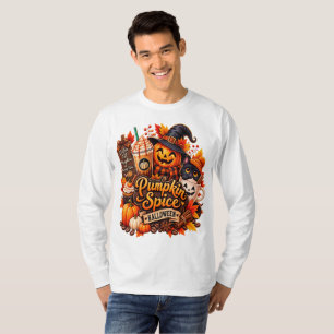 Pumpkin Spice Halloween Coffee Lover – Vintage Fal T-Shirt