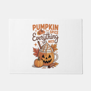 Pumpkin Spice Halloween Doormat