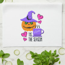 Pumpkin Spice Halloween Season Kitchen Towel