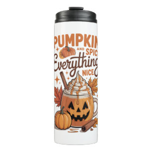 Pumpkin Spice Halloween Thermal Tumbler