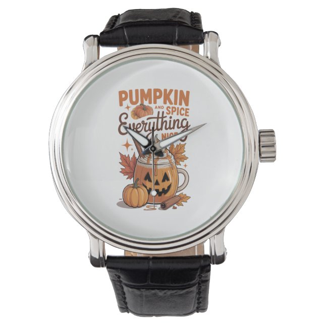 Pumpkin Spice Halloween Watch (Front)