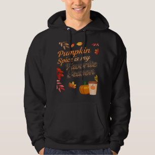 Pumpkin Spice is my Favorite Season Autumn Leaves Hoodie