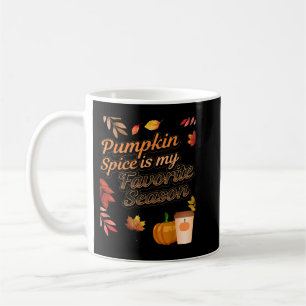 Pumpkin Spice is my Favourite Season Autumn Leaves Coffee Mug