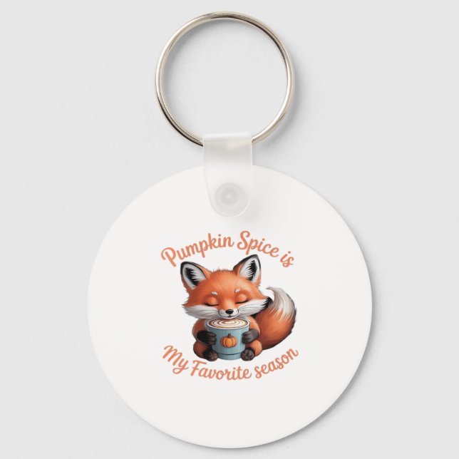 Pumpkin Spice Is My Favourite Season Fall Classic  Key Ring (Front)