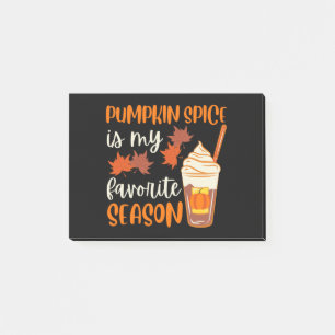 Pumpkin Spice Is My Favourite Season Post-it Notes