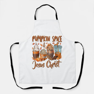 Pumpkin Spice Jesus Christ Apron