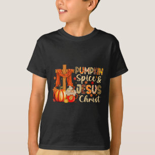 Pumpkin Spice Jesus Christ Thanksgiving Autumn Fal T-Shirt