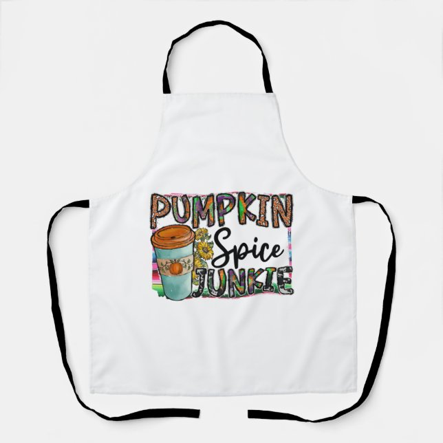 Pumpkin Spice Junkie Apron (Front)