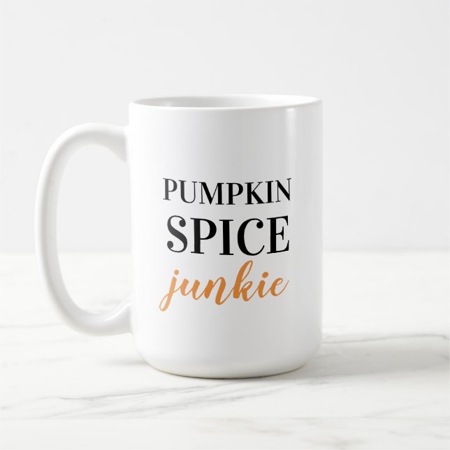 Pumpkin Spice Junkie Coffee Mug (Left)