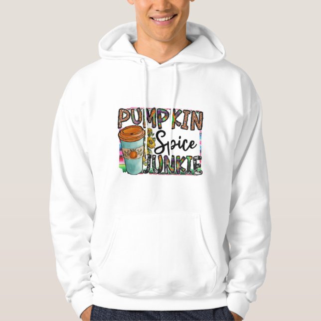 Pumpkin Spice Junkie Hoodie (Front)