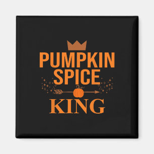 Pumpkin Spice King Coffee Lover Halloween And Than Magnet
