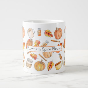 Pumpkin Spice Large Coffee Mug