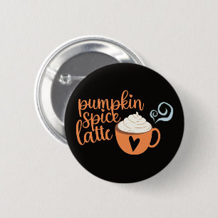 Pumpkin Spice Latte 6 Cm Round Badge