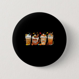 Pumpkin Spice Latte Autumn Fall Thanksgiving Hallo 6 Cm Round Badge