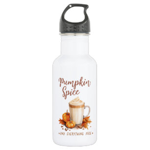 Pumpkin Spice – Latte & Autumn Foliage 532 Ml Water Bottle