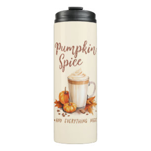 Pumpkin Spice – Latte & Autumn Foliage Thermal Tumbler