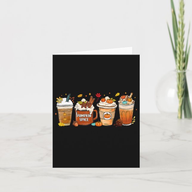 Pumpkin Spice Latte  Card (Front)