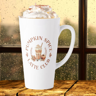 Pumpkin Spice Latte Club Fall Autumn Latte Mug