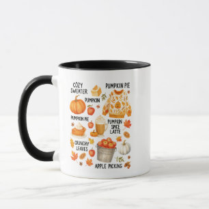 Pumpkin Spice Latte  Cosy Fall Coffee Autumn Vibes Mug