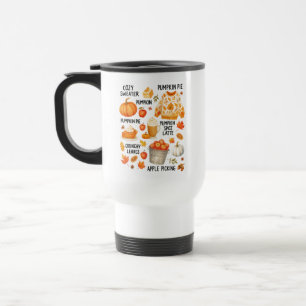 Pumpkin Spice Latte  Cozy Fall Coffee Autumn Vibes Travel Mug