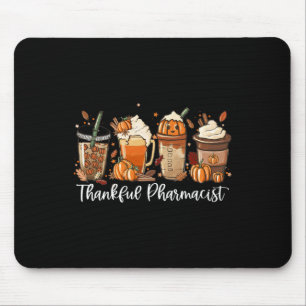 Pumpkin Spice Latte Fall Coffee Lover Thankful Pha Mouse Mat