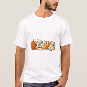 Pumpkin Spice Latte Fall Coffee Pumpkin Pie Thanks T-Shirt