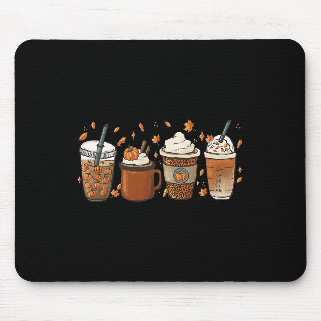 Pumpkin Spice Latte Fall Coffee Pumpkin Spice Than Mouse Mat (Front)