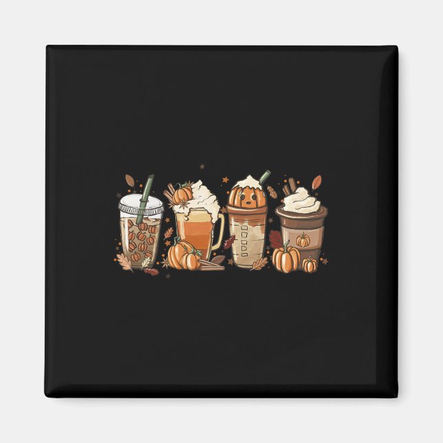 Pumpkin Spice Latte Fall Psl Fall Coffee Pumpkin C Magnet (Front)
