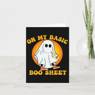Pumpkin Spice Latte Fall Vibe Halloween Fun Basic Card