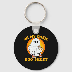 Pumpkin Spice Latte Fall Vibe Halloween Fun Basic Key Ring