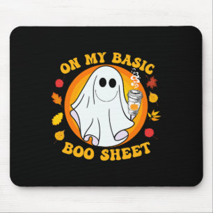 Pumpkin Spice Latte Fall Vibe Halloween Fun Basic Mouse Mat
