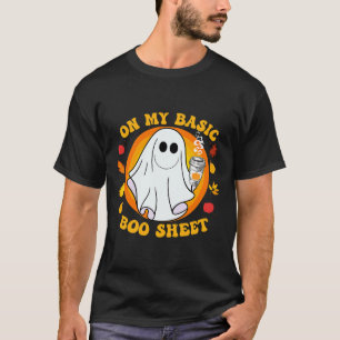 Pumpkin Spice Latte Fall Vibe Halloween Fun Basic T-Shirt