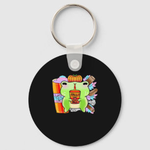 Pumpkin Spice Latte Froggy Lover Key Ring