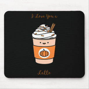 Pumpkin Spice Latte I Love You A Latte Mouse Mat