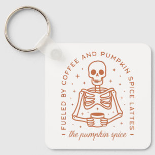 Pumpkin spice latte lover key ring