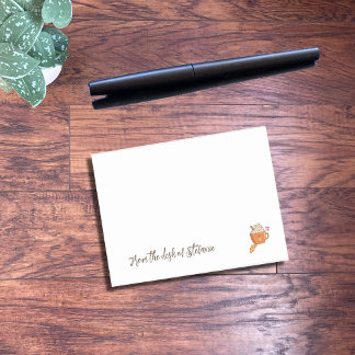 Pumpkin spice latte personalised post-it notes