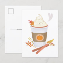 Pumpkin Spice Latte Postcard