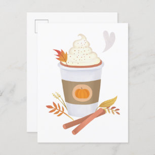 Pumpkin Spice Latte Postcard