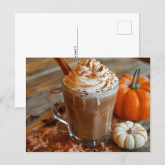 Pumpkin Spice Latte, Postcrossing Postcard